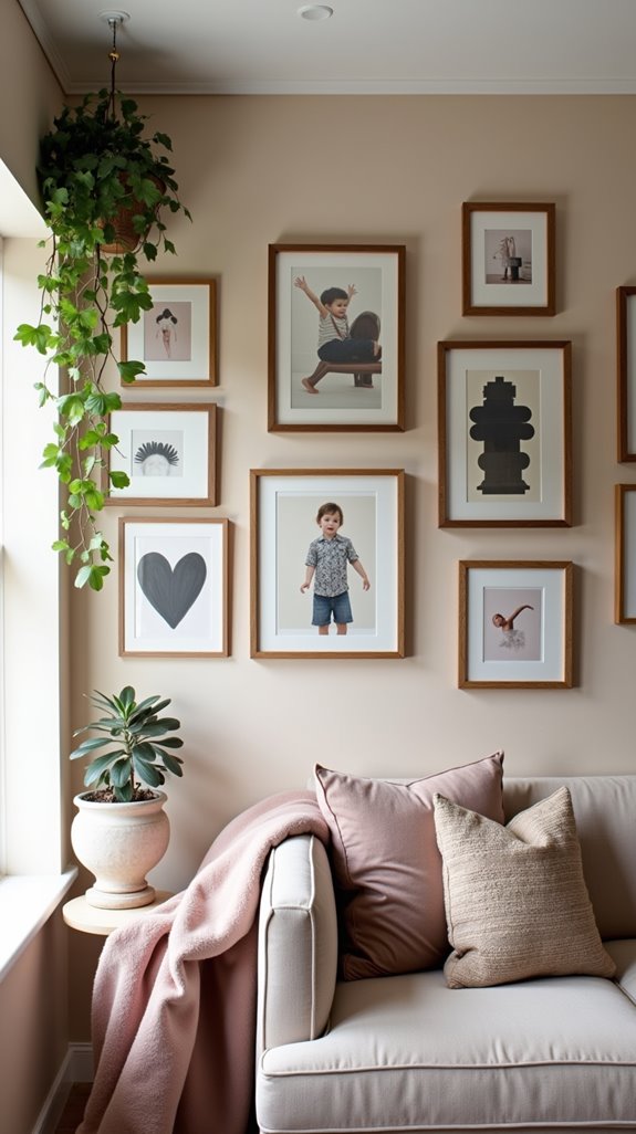 minimalist gallery wall decor