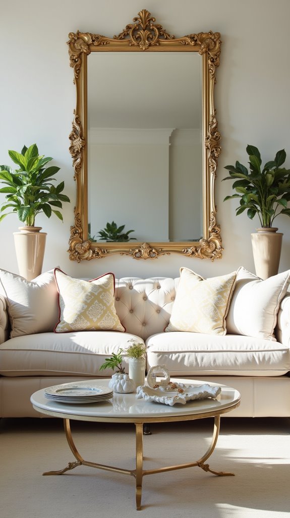 mirrors enhance furniture aesthetics