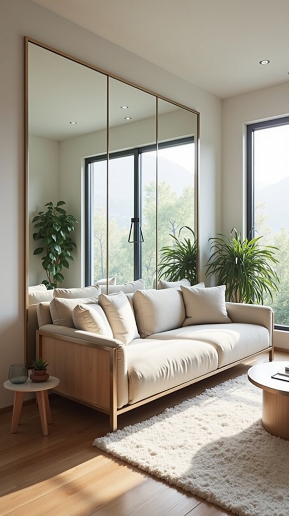 mirrors enhance light and space