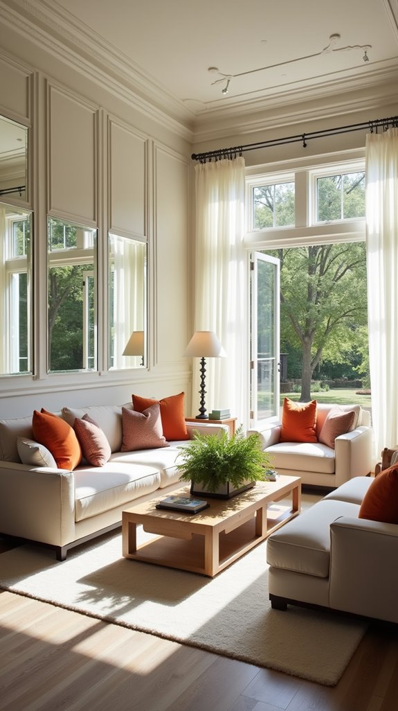 mirrors expand living space