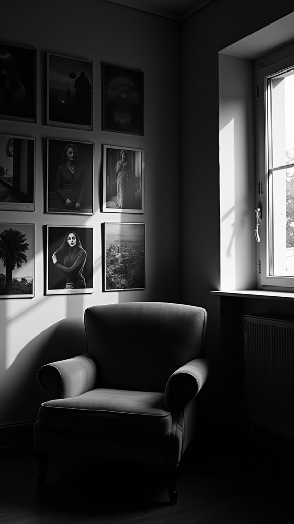 moody black and white