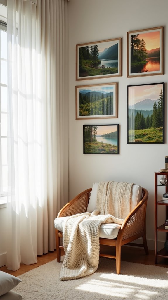 nature inspired calming decor