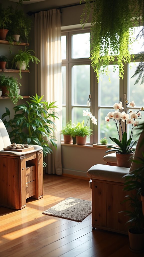 nature inspired salon oasis