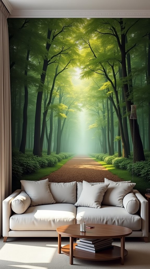 nature inspired wall murals