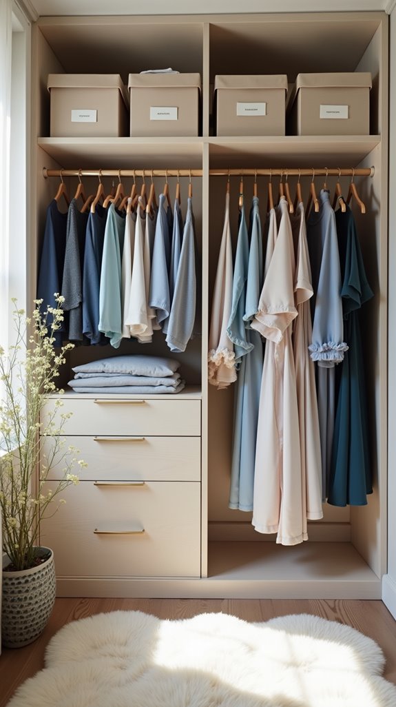 organize declutter categorize clothing