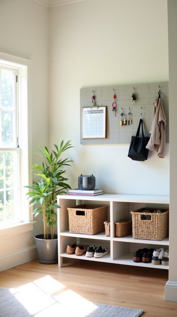 organized entryway family command