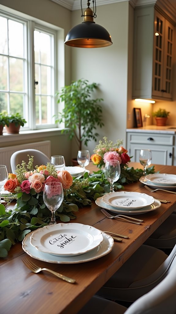 personalized elegant place settings