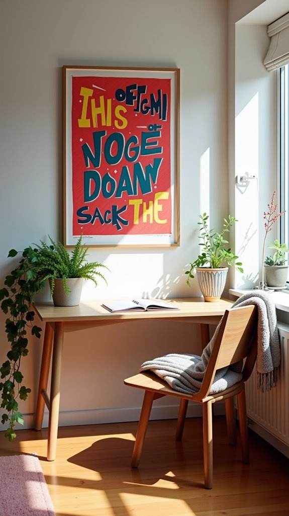 personalized inspiring typography art