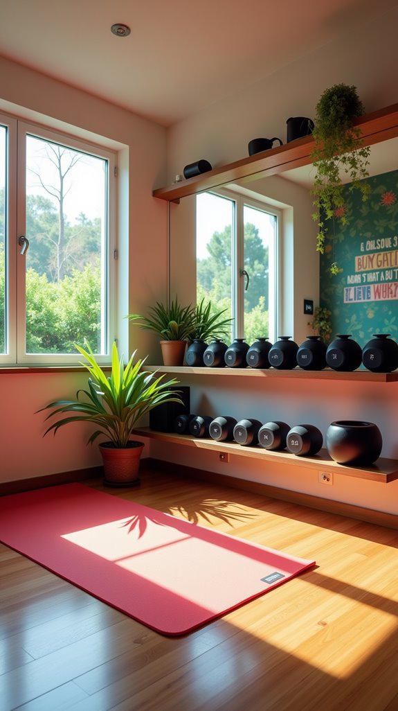 personalized motivating home gym