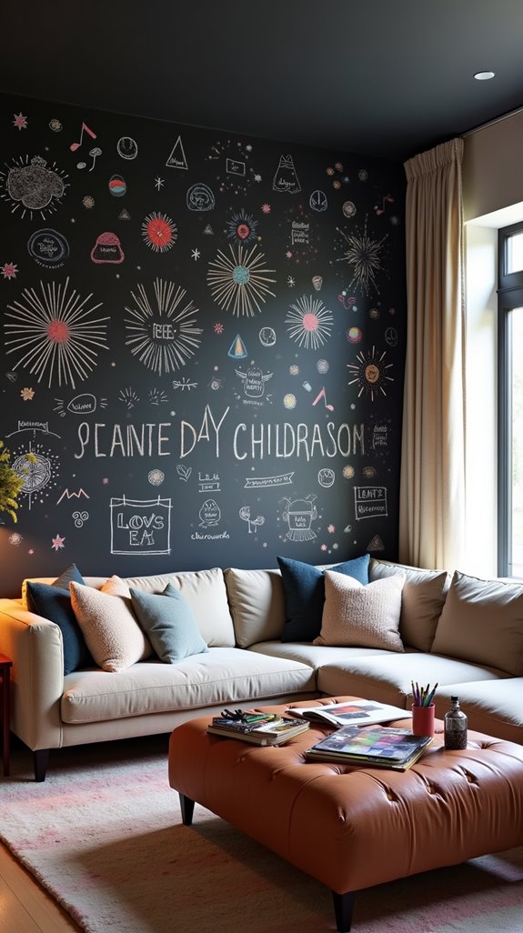 playful creativity with chalkboard