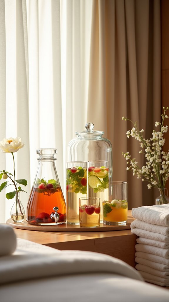 refreshing beverage station ideas