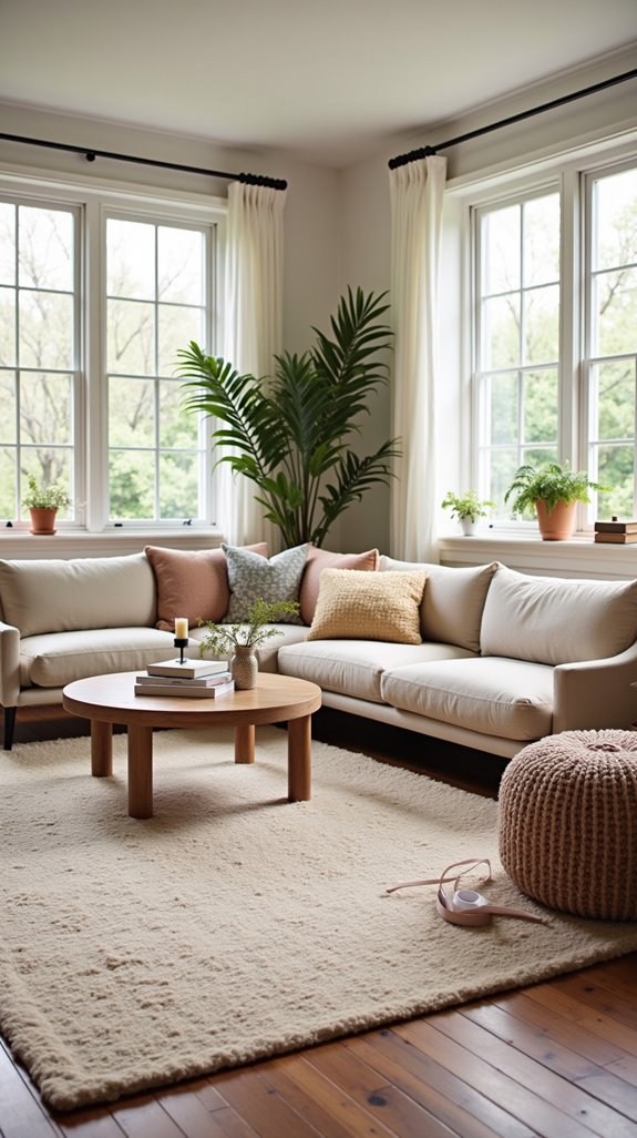 rugs enhance cozy spaces