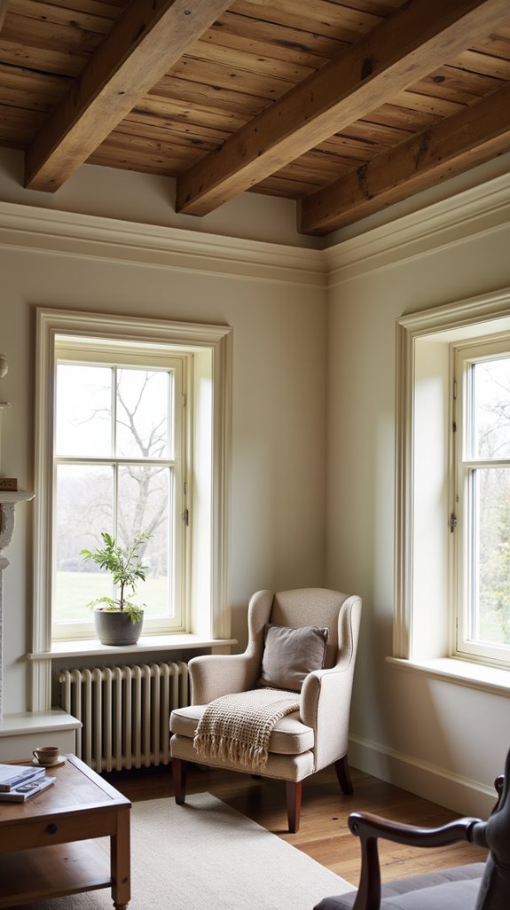 rustic beams add charm