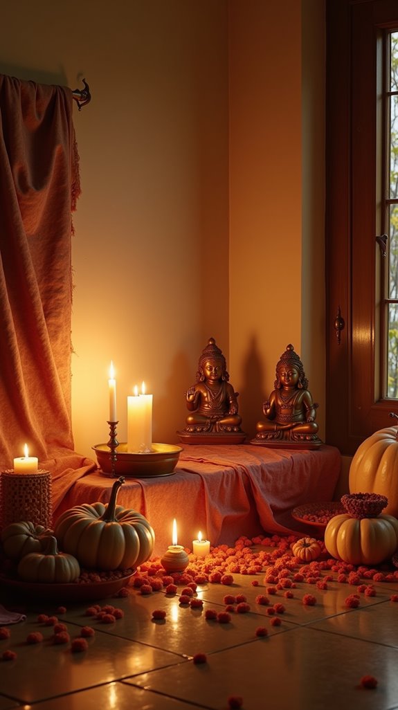 seasonal decor for puja