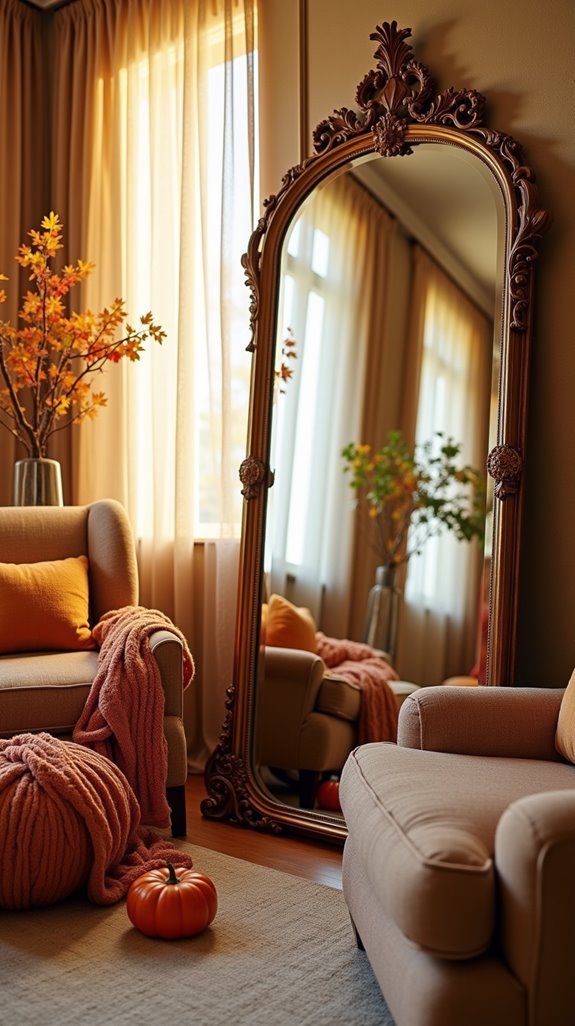 seasonal mirror decorating ideas