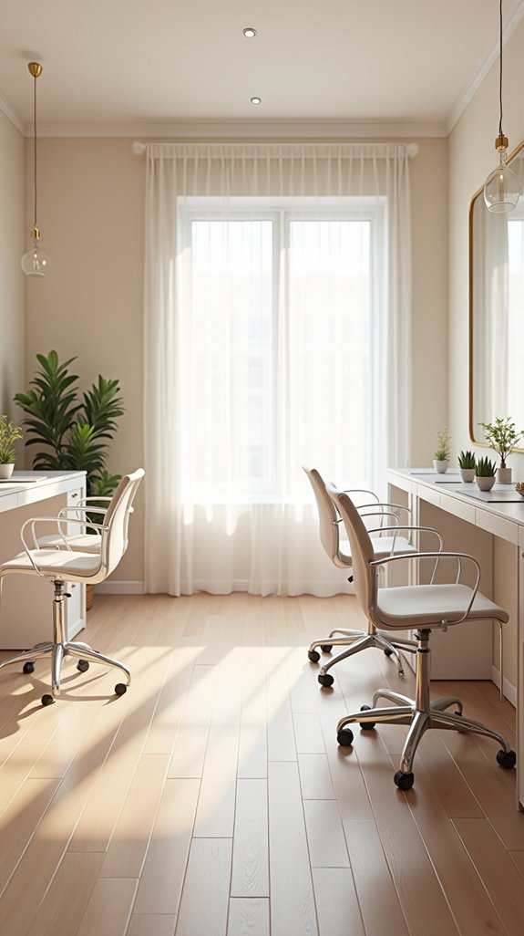 serene minimalist nail salon