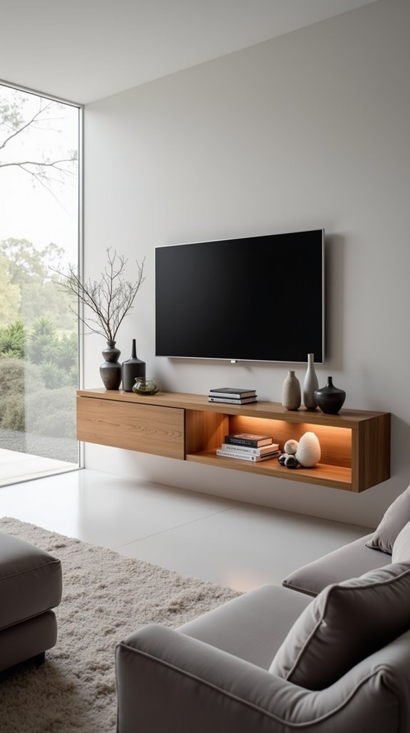 sleek minimalist modern tv stands