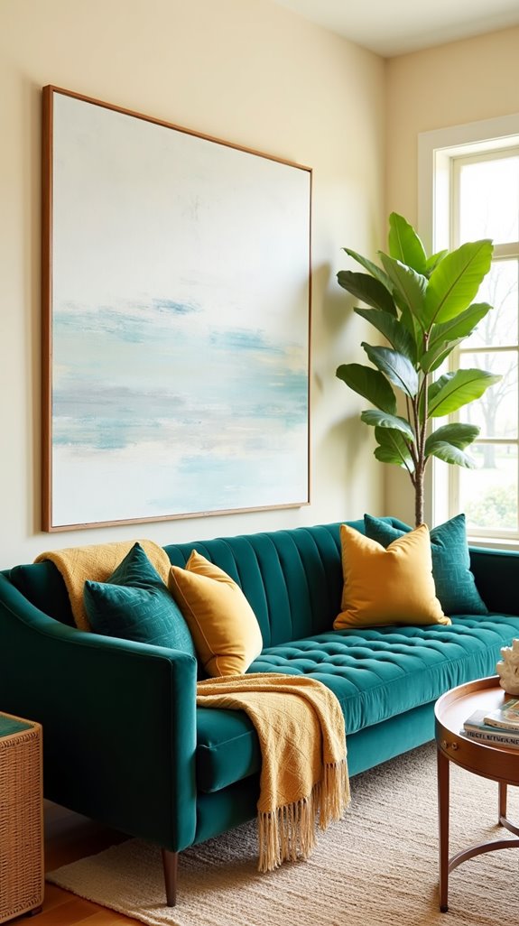 statement sofas define space