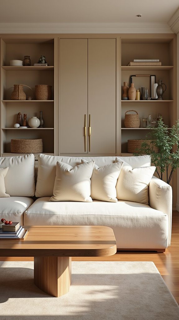 stylish beige storage solutions