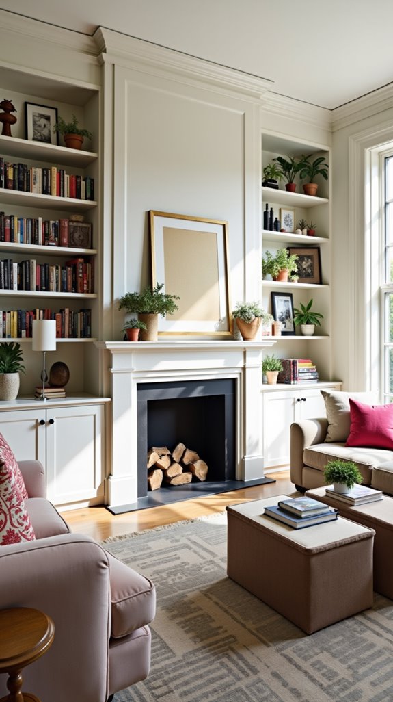 stylish built in shelving solutions