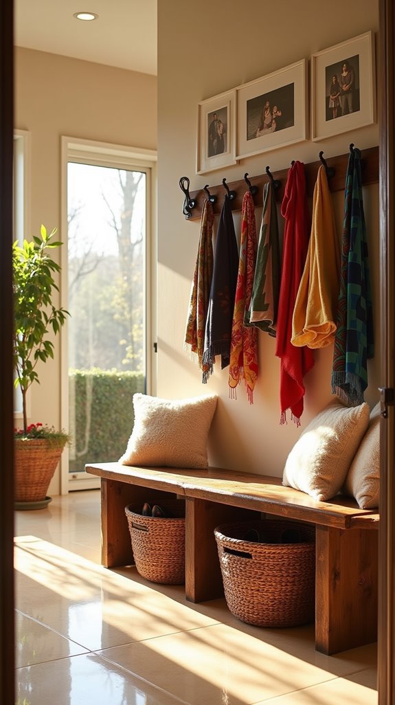 stylish functional entryway design