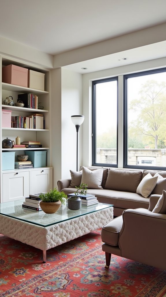 stylish shelving for organization