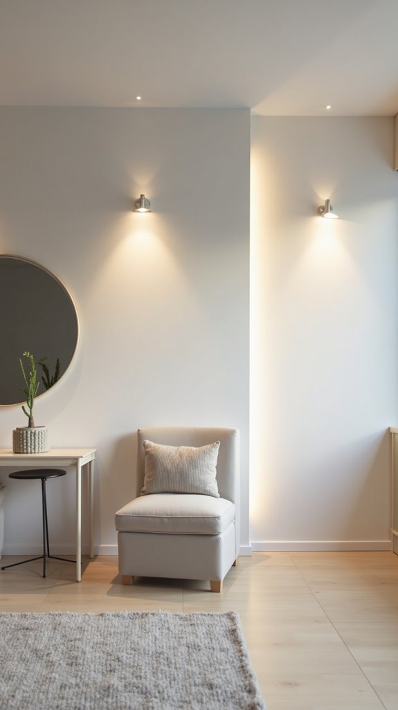 stylish space saving wall lighting