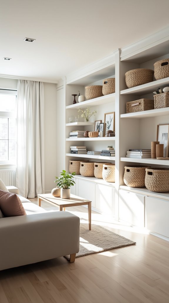 stylish storage with baskets