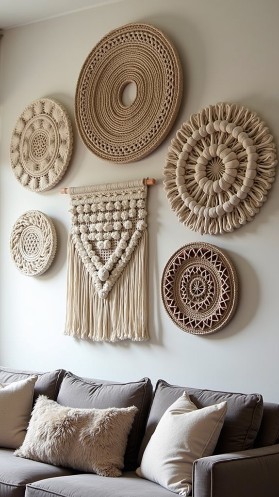 stylish woven wall hangings
