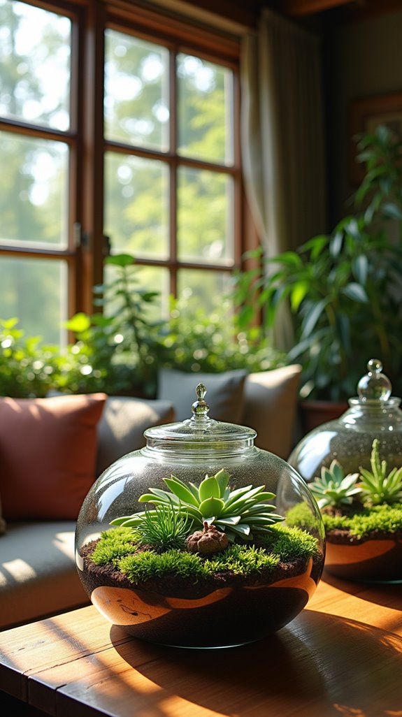 terrariums add greenery everywhere