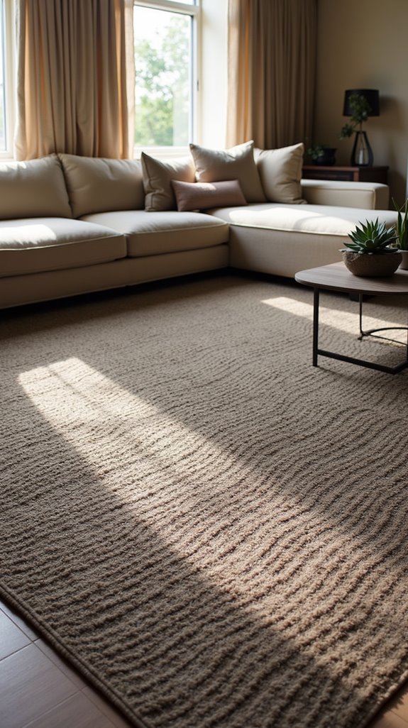 textured rugs enhance comfort