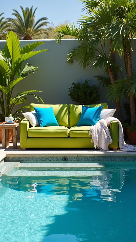 tranquil green and blue retreat