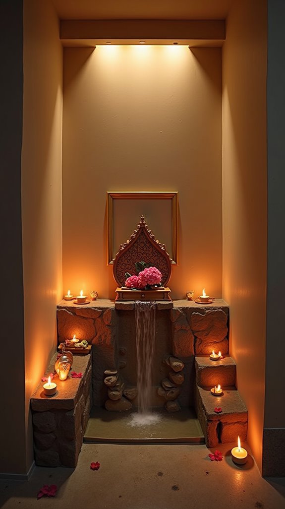 tranquil water features enhance spirituality