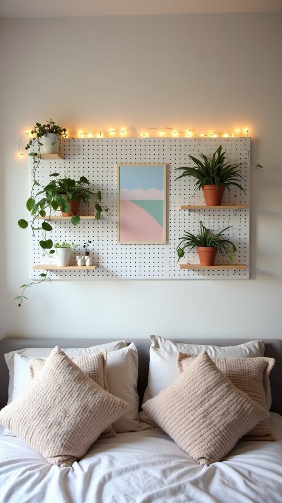 transform walls with pegboards
