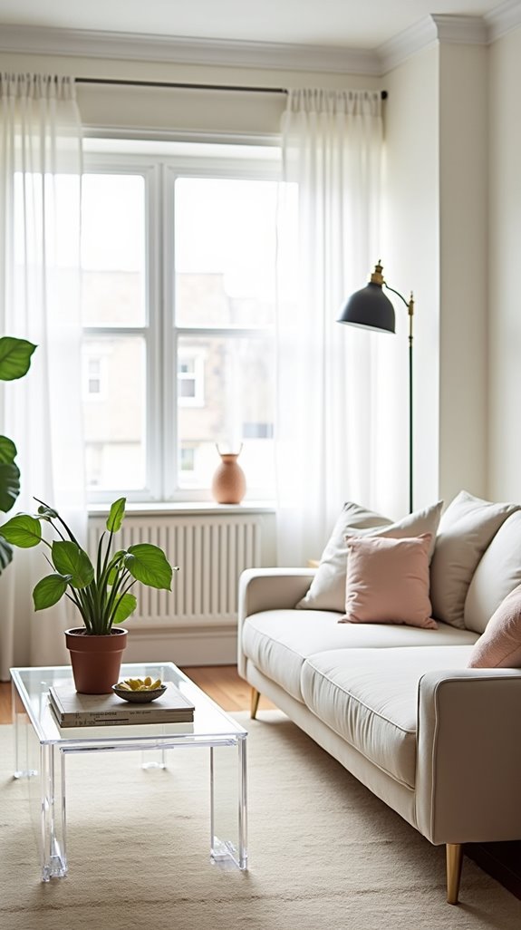 transparent furniture for spaciousness