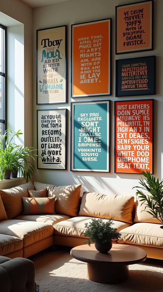 typography gallery with quotes