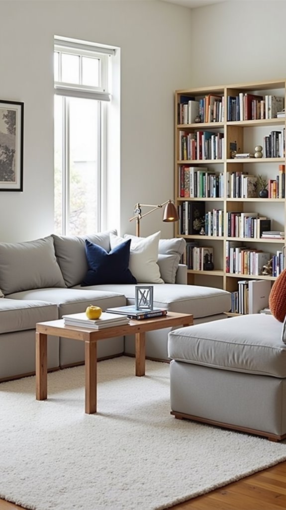 uncluttered walls enhance space