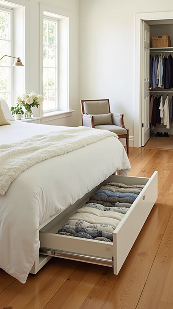 under bed storage solutions organized