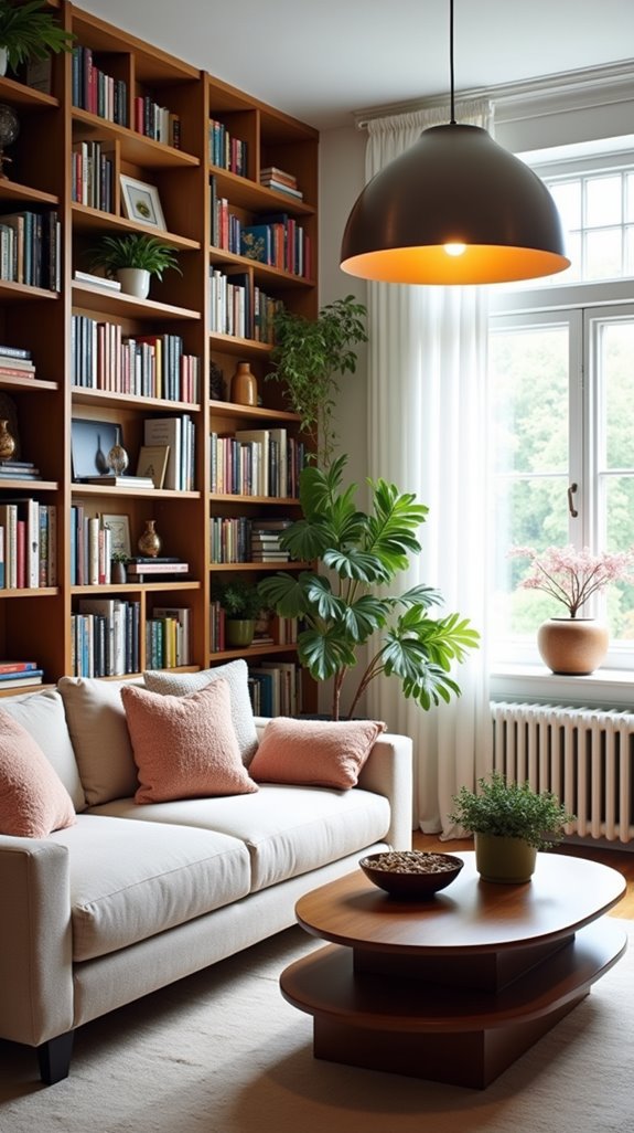 vertical decor enhances space