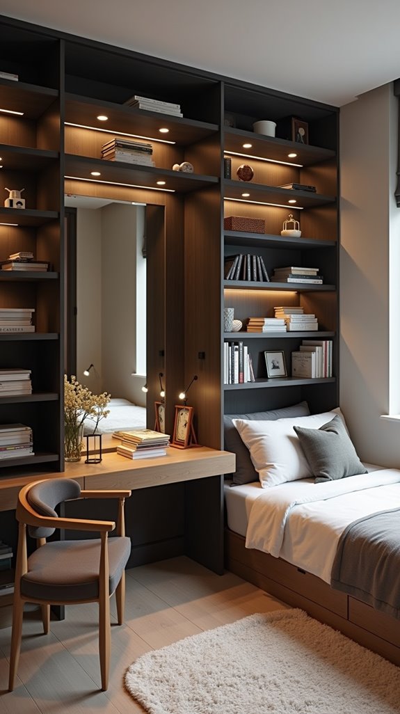 vertical storage maximizes space