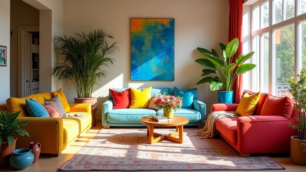 vibrant and joyful interiors