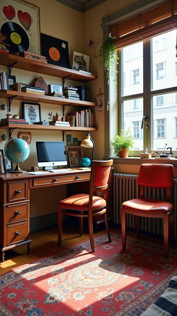 vintage charm in workspace