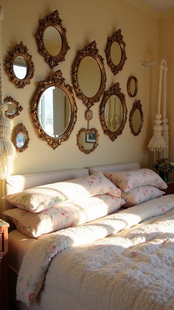 vintage mirrors amplify light