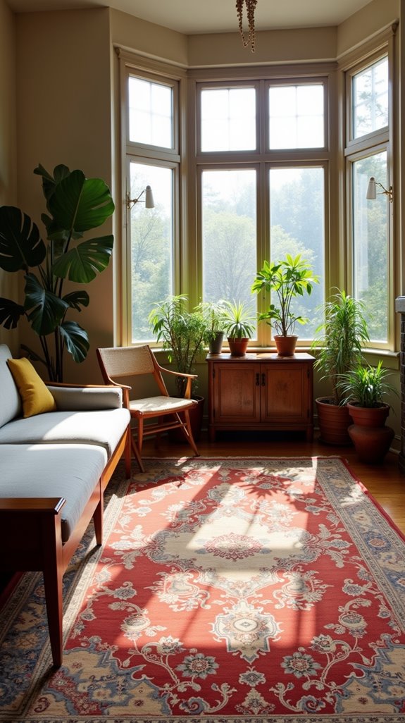 vintage rugs enhance spaces