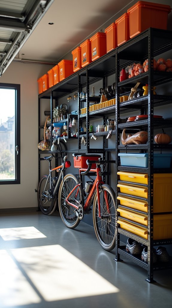 wall mounted garage organization system