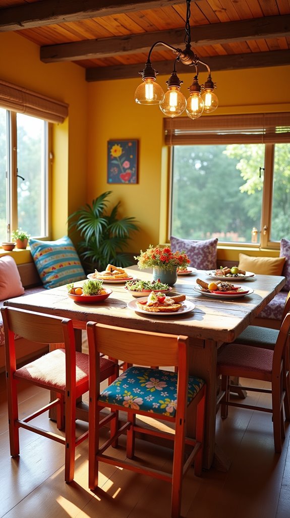 warm and inviting dining space
