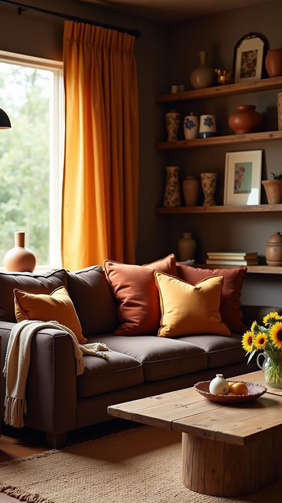 warm earthy tones ambiance