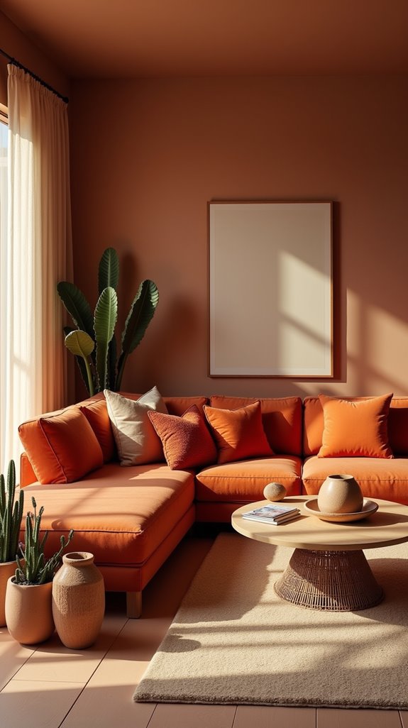 warm terracotta shades comfort
