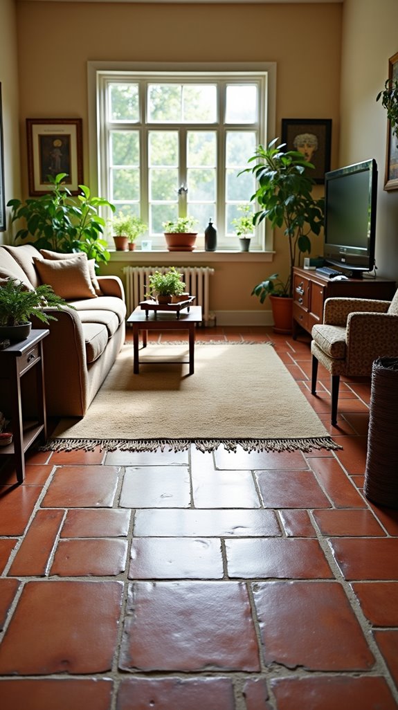 warm textured living space