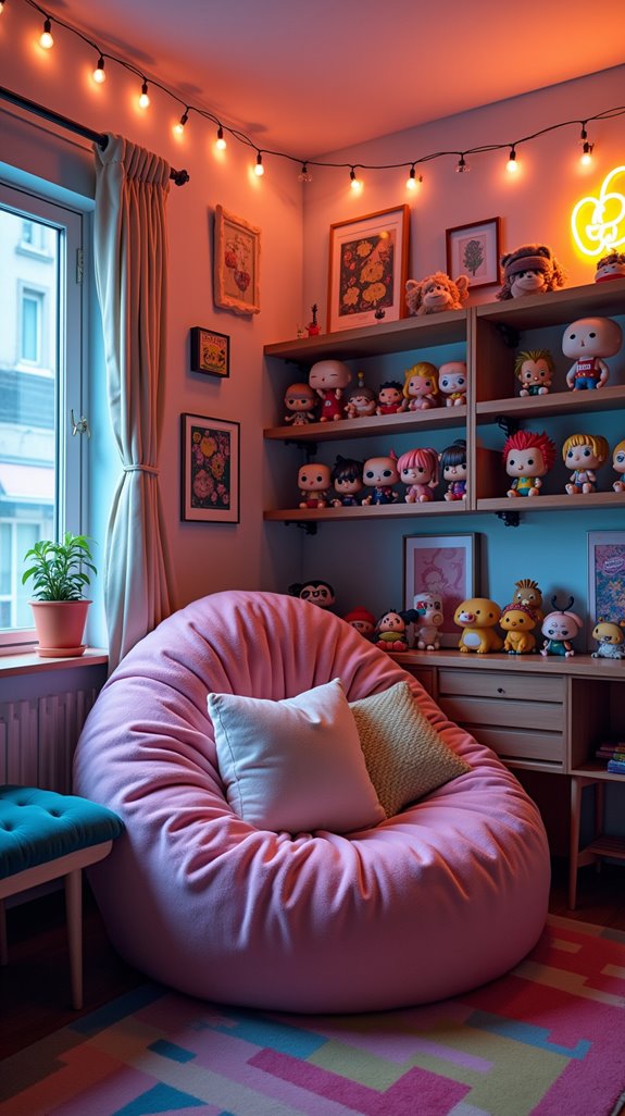 whimsical anime figure display